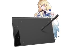 VEIKK A30 Grafiktablett mit Smart Touchpad und 4 Tastenkombinationen, 10x6 Zoll mit batterielosem Stift und 8192 Professionellen Druckstufen