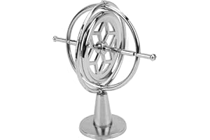 KIMISS Gyroscope en Métal Anti, Toupie à Rotation à Haut équilibre, Gyroscope, Jouet Rotatif à gravité, éducatif pour Enfants et Adultes