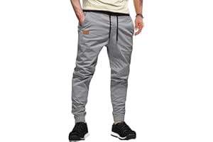 AlvaQ Pantalones De Trabajo Hombre Pantalon Chandal Hombre Joggers Largos Pants Cargo Hombre De Ocio con Bolsillos