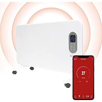 Igenix IG9515WIFI Smart Electric Low Energy Panel Heater with Amazon Alexa,  Freestanding with Castors or Wall Mountable Heater with Day and Weekly  Timer and Remote Control, 1500 W : Amazon.co.uk: DIY u0026