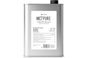 Nutribe Huile MCT Pure C8 C10 - Extraite par distillation | Éco 2 L | Soutient la cétose. Laboratoire français