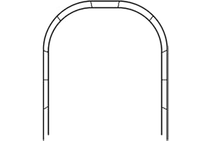 SXNYC Rosenbogen Metall Stabil Gartenbogen aus Pulverbeschichtetem Stahl Wetterfeste mit Rankhilfe Spalier für Kletterpflanzen und Rosen 200 cm Breit