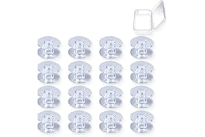 JEYORZY Canillas para máquina Coser,16Pcs, Bobinas de Coser, Bobinas Plastico para Hilos, para Máquinas De Coser Plásticos Carretes Máquinas Coser, para la Mayoría de Máquinas de Coser