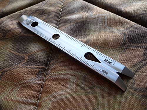 Titanium Pocket Pry Bar - Key Chain multi tool bar - EDC titanium widgy bar