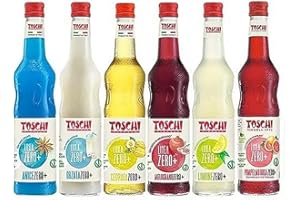 Toschi Drink della tradizione Italiana Zero + Toschi 560 ml nei gusti Anice, Pompelmo Rosa, Limone, Melograno, Cedrata ed Orzata. Bottiglie