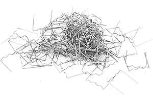 AKOZON Grapas de soldadura, 100 piezas 0.6mm Reparaci¨®n de parachoques autom¨¢tica Kit de herramientas de reparaci¨®n de grapas de soldadura precortadas 3 tipos disponibles (S type 0.6mm)