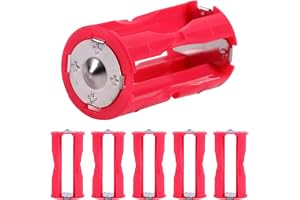 HAAMNING7 Parallell batterihållare 4 AAA-batterier (LR03) till C-storlek, 4 AAA-batterikonverteringsadapterfodral, batteriför