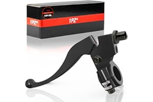 1PZ F7P-1BL Kupplungshebel links, 22 mm, Ersatz für Bremse, Universalgriff, 50 cc, 70 cc, 90 cc, 110 cc, 125 cc, Dirt Pit Bike, Motocross, Motorrad, Coolster, Roketa, Baja, X-Treme