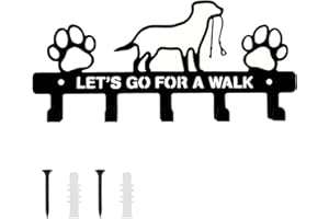 BAGUBDR Key Holder for Wall，Black Dog Lead Hook，Dog Lead Hooks Wall Mounted Outdoor Wall Hooks Suitable for Entryway Kitchen Bathroom Garage Bedroom Office Hallway Livingroom