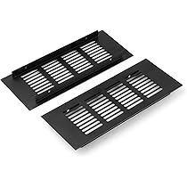 2 Pièces Grille Daération En Aluminium à Encastrer, Grille De Ventilation 200 Mm Angulaire Pour La Ventilation Des Placards Et Des Chambres Argent 81218307