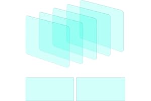 Flexzion Paquete de Lentes de oscurecimiento automático del Casco de Soldadura, 5 Lente Exterior (4.5 x 3.5 pulg.) y 2 Lente Interior (3.9 x 1.9 pulg.) para Recambio del Panel de Casco de Soldadura