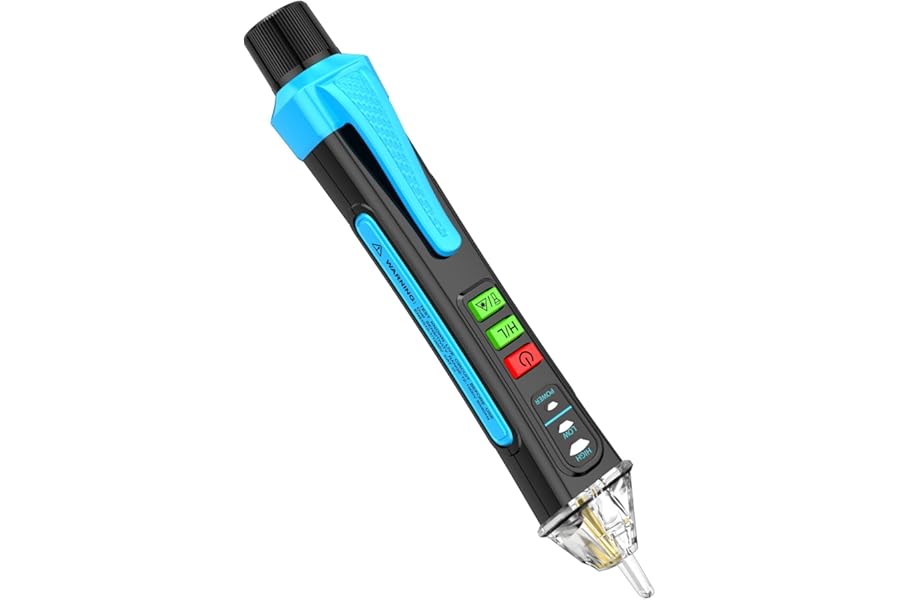 Aicevoos A1 Voltage Tester/Non-Contact Voltage Tester with Range AC 12V-1000V/48V-1000V, Live/Null Wire Tester, Electrical Tester with Flashlight, Buzzer Alarm, Wire Breakpoint Finder