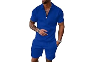 Fastkoala Homme Ensemble Sets Ete Tenues Survêtement Costumes Plage Vacances 2 Pcs