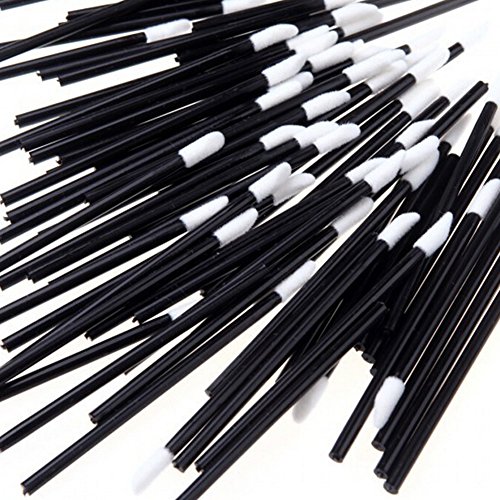 100Pcs Disposable Cosmetic Lip Brush Lipstick Gloss Wands Applicator Makeup Tool Brush
