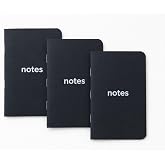PATARA Cep Not Defteri, 3'l&uuml; Defter Seti, &Ccedil;izgili Mini Defter, 48 Sayfa | NOTES &mdash; Pocket Notebook &bull; K&uuml;&ccedil;&uuml;k Not Defteri &bull; 100 g