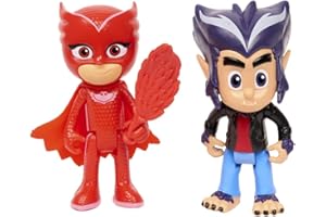 PJ MASKS – Pack of 2 Buhite and Wolfie Howler (Bandai 95265) Assorted Colour/Model