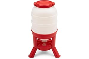 Agrarzone Chicken Feeder 40 Litres - Robust Chicken Feeder with Feet - High Capacity Ideal for Poultry - Chicken Food Dispenser Reduces Feed Loss
