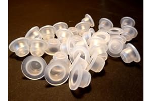 WERTH-METALL 5,5mm LDPE Stopfen, Kunststoff, Schutzstopfen, Blindstopfen, Weiß, Abdeckstopfen, groß, für 5mm Öffnungen (20)