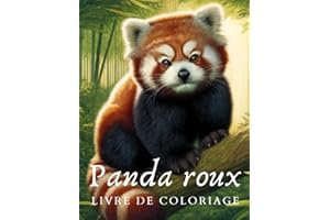 Panda Roux Livre de Coloriage: 50 Pandas Roux Mignons à Colorier pour Enfants et Adultes