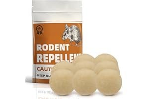 FONLIR Rodent Repellent, Mice Repellent Balls, Mouse Deterrent Indoor/Outdoor, Peppermint to Repel Mice and Rats, Rat Repellent RV, Mice Control for House, Better Than Ultrasonic, Keeps Rodents Away, 8P