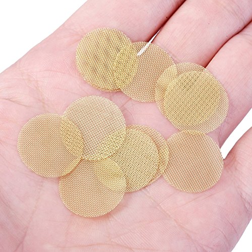 Mudder 150 Stück Pfeife Screen Filterung Messing Rohr Sieb Bowl Filter, 3/ 4 Zoll, mit Aufbewahrungsbox - 6