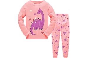 LXKA Pyjama court pour garçon - Pyjama d'été pour enfant - 100 % coton - Dinosaure, pelleteuse et requin - 2 pièces - 2 à 7 ans
