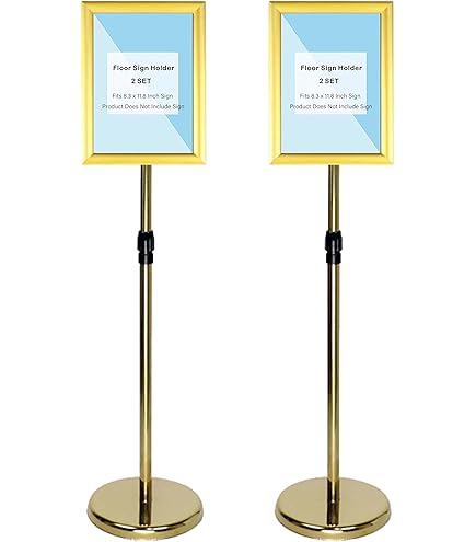 Heavy Duty Sign Stand, 5 Pcs Adjustable Poster Board Stand Double-Sided - View #9