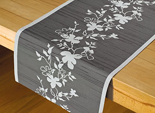 Stilvoller OUTDOOR – Tischläufer “ AMAZING “ in lindgrün / grün / coffee – Größe 40×150 – der perfekte Tischläufer für drinnen und draußen – geeignet für Haus, Terrasse, Balkon und Garten – ABWASCHBAR – WIND- und WETTERFEST – UV-BESTÄNDIG – RUTSCHFEST – geprüft nach Öko – Tex Standard 100 – MADE in GERMANY – auch in weiteren Farben erhältlich – aus dem KAMACA-SHOP - 4