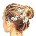 Veewon 2pcs Fashion Golden Butterfly Hair Clip Hair Accessories Bride Headwear Hair Clips (Silver)