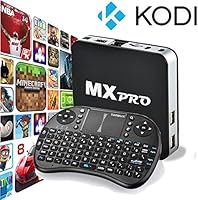 [Free Wireless Mini keyboard] Tonbux&reg; MX pro Quad Core Smart TV BOX Mini PC Streaming Media Player with KODI(XBMC) Streamer 1GB/8GB, Fully Loaded,Google Android 4.4 KitKat,CPU Amlogic S805, 1.5 GHz
