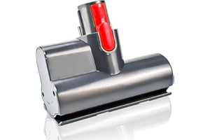 LPAMABA Mini Brosse Motorisée pour Dyson V7 V8 V10 V11 V15 Mini Brosse Turbine Rouleau de Brosse Motorisée Tête de Brosse de Remplacement pour Canapé, Siège Auto, Fauteuil, élimine Les acariens