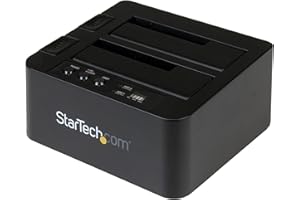 StarTech.com Standalone Hard Drive Duplicator - External Dual Bay HDD/SSD Cloner/Copier - USB 3.1 (10Gbps) to SATA III HDD/SSD Docking Station, Hard Disk Cloning / Recovery, Disk Cloner (SDOCK2U313R)