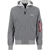 ALPHA INDUSTRIES MA-1 LW Men's Bomber Jacket Hood Reflective Silver / Reflective Silver/Reflective