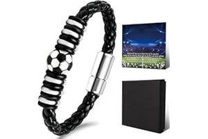 GENERISCH Futbol Pulsera de Regalos Regalos Futbol Niños Regalos de Futbol para Niños Cumpleaños 8 9 10 11 12 Años Cumpleaños Para Niño Pulsera De Fútbol Regalos Chico Originales Jovenes Navidad Regalos Unisex