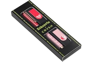 ‎KOKONOTE Kokonote Kugelschreiber Set Crvsh - Schwarzer Stift Mit 2 Magnetischen Lesezeichen und 1 Kugelschreiber in Box