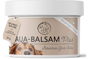 Hund Lebertran Zinksalbe 50g I Wundsalbe bei Verletzungen, Ekzem und Liegeschwielen - Balsam für Hunde, Katzen, Pferde & Kleintiere mit Zink, Lebertran und Ringelblumenöl