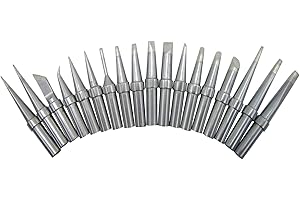 AICE TLS 18 Stück Weller ET Ersatz lötspitzen Verwendung für WES51 WES50 WESD51 WE1010NA W1010 WE1010EU WTL1000S-0 WECP-20 PES51 PES50 LR21 LR20 Lötstation Eisengriffspitze Lötkolbenspitze (Marke "ACE")