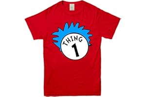RAV3 Dr Seuss Cat in The Hat Tshirts Thing 1–Thing 2 Tshirt Crimbo Adults & Kids New