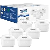 GOLDEN ICEPURE Water Filter Compatible with Brita Maxtra+, Maxtra Plus, Mavea, Anna Duomax, 6 Pieces