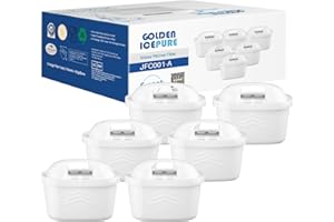 GOLDEN ICEPURE Filtro per bollitore Compatibile Con Brita Maxtra+, Maxtra Plus, Mavea, Anna Duomax, 6 pezzi