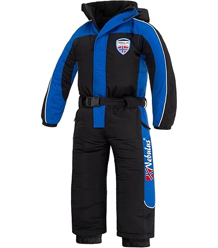first instinct by killtec Kind Ski-overall/snowsuit met capuchon FISW 36 MNS ONPC, ocean, 86/92, 42257-000