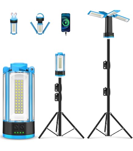 Oplaadbare lamp op statief, 5000lm lader - | PGN Trading