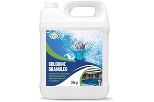 JOVS Chlorine Granules 5kg : Stabilized Chemicals for Hot Tubs, Pools, and Spa's - Swimming Cleverness for Rapid Disinfecting and Cleaning, Spa Water Treatment.