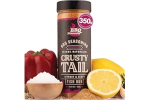 ‎BBQ MOMENTS BBQ Moments Fischgewürz Gewürze für Fisch, Lachs, Steckerlfisch, Krabben, Meeresfrüchte-Gewürz Grillgewürze BBQ Gewürzmischung zum Grillen,350g (12.34 Oz)