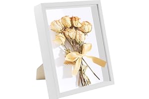 heedpeiur Objektrahmen Wand Bilderrahmen Tiefer Befüllen Tischbilderrahmen 3D Rahmen Holz Shadow Box 25 * 20cm Bilderrahmen zum Objekte für Tiefer Fotos, Kunstwerke, Trockenblume,Hochzeit-Blumen