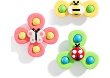 اسباب بازی های اسپینر فنجان مکنده ALASOU 3PCS برای 1 2