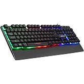 Rampage KB-R66 USB G&ouml;kkuşağı Aydınlatmalı Q Multimedia Gaming Klavye