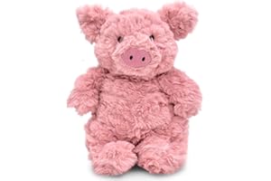 PDXVDP Pig Plush Toy, 25cm Sitting Soft Doll, Pink Pig Plush Pillow, Hug a stuffed animal, Soul mate, child sleep mate, Graduate Birthday Christmas Travel Gift for All Ages (pink)