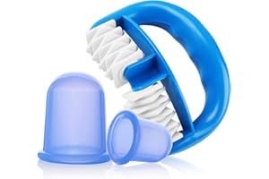 Funxim Ventouse Anti Cellulite Minceur, Silicone Médicale, Hypoallergénique, Simple d'utilisation - Limiter 15 minutes par jour, Soin beauté en silicone - Massage (Bleu (3 pcs))