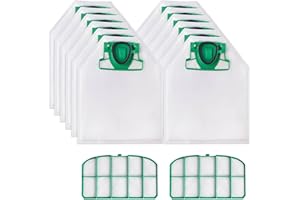TOMKITY 12 Staubsaugerbeutel und 2 Filter für Vorwerk Kobold VK200 FP200 Staubsaugerbeutel vorwerk kobold vk200
